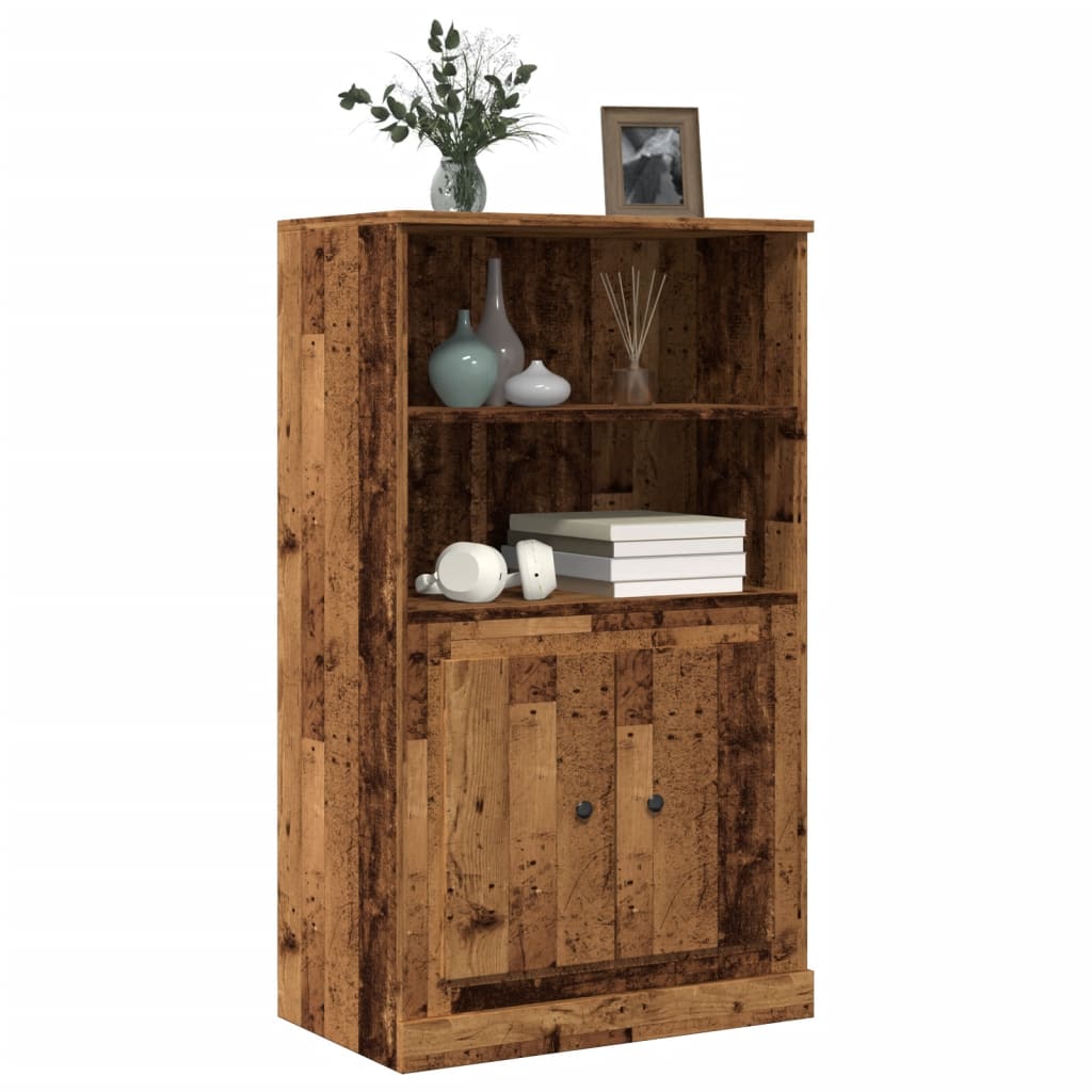 Credenza Legno Antico 60x35,5x103,5 cm in Legno Multistrato - homemem39