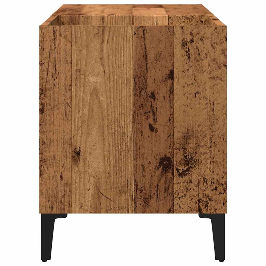 Mobile Porta Dischi Legno Antico 84,5x38x48cm Legno Multistrato | homemem39