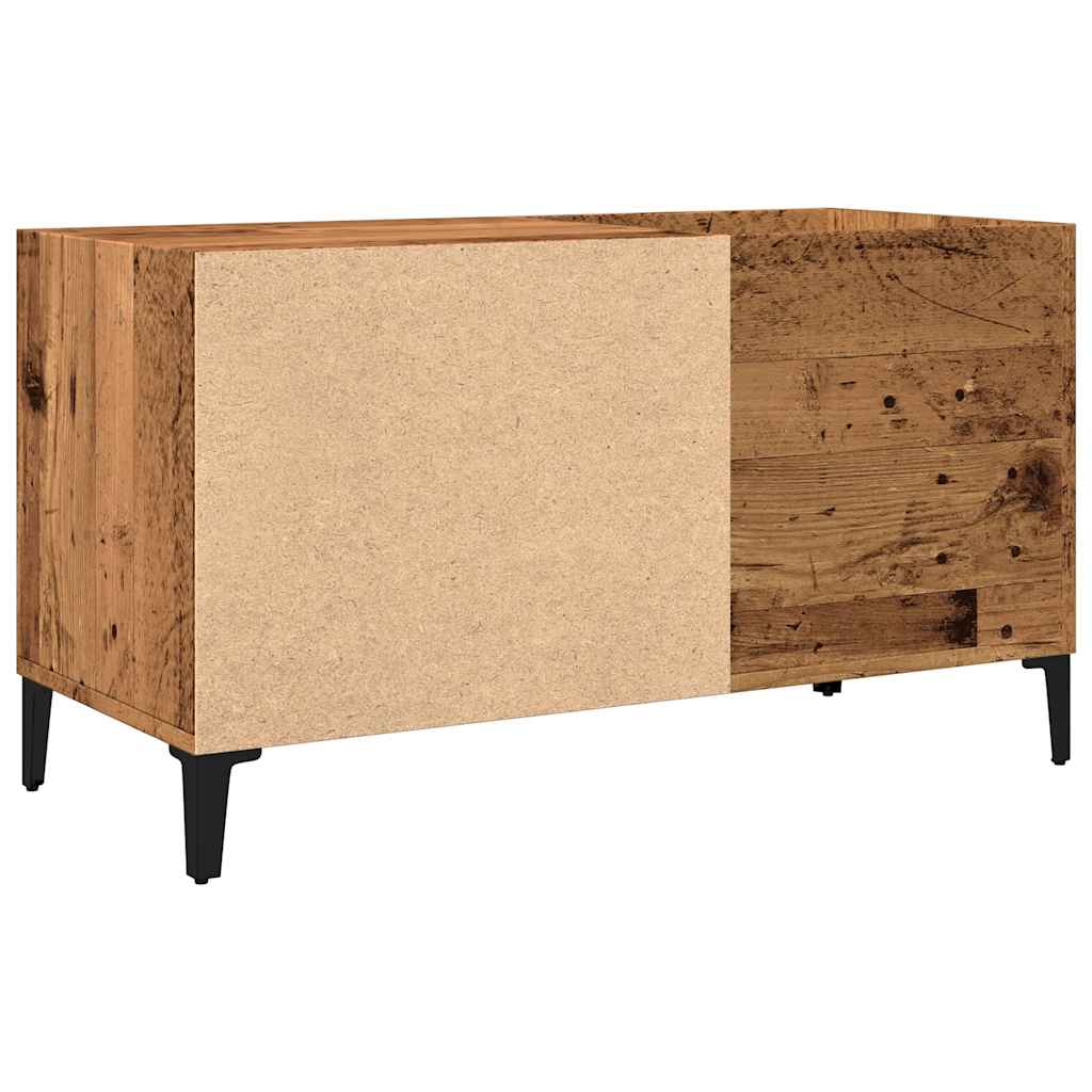 Mobile Porta Dischi Legno Antico 84,5x38x48cm Legno Multistrato - homemem39