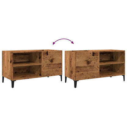 Mobile Porta Dischi Legno Antico 84,5x38x48cm Legno Multistrato | homemem39
