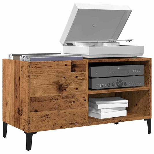 Mobile Porta Dischi Legno Antico 84,5x38x48cm Legno Multistrato | homemem39
