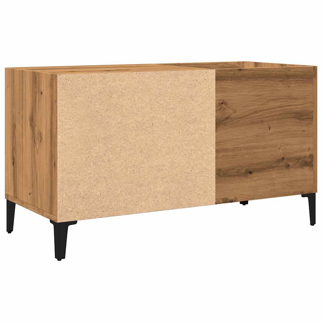 Mobile Porta Dischi Rovere Artigianale 84,5x38x48cm Multistrato - homemem39