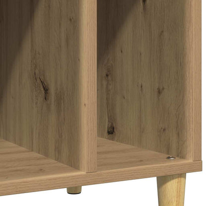 Mobile Porta Dischi Rovere Artigianale 100x38x48 cm Multistrato