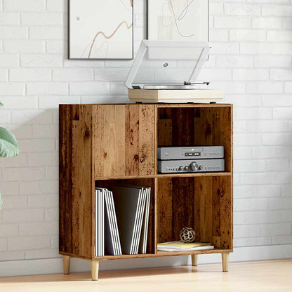 Mobile Porta Dischi Legno Antico 84,5x38x89cm Legno Multistrato | homemem39