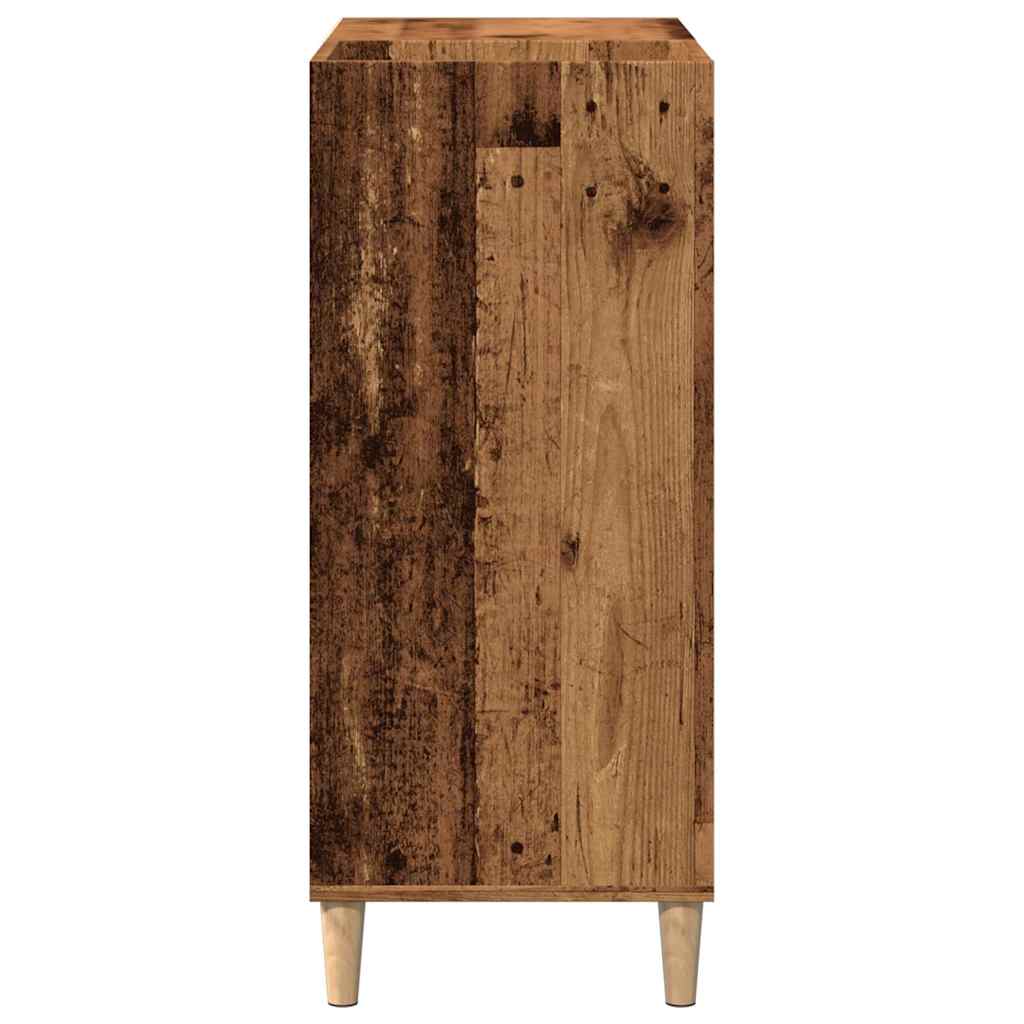 Mobile Porta Dischi Legno Antico 84,5x38x89cm Legno Multistrato | homemem39