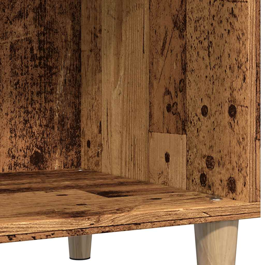 Mobile Porta Dischi Legno Antico 84,5x38x89cm Legno Multistrato - homemem39