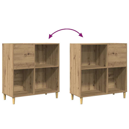 Mobile Porta Dischi Artigianale 84,5x38x89 cm Legno Multistrato