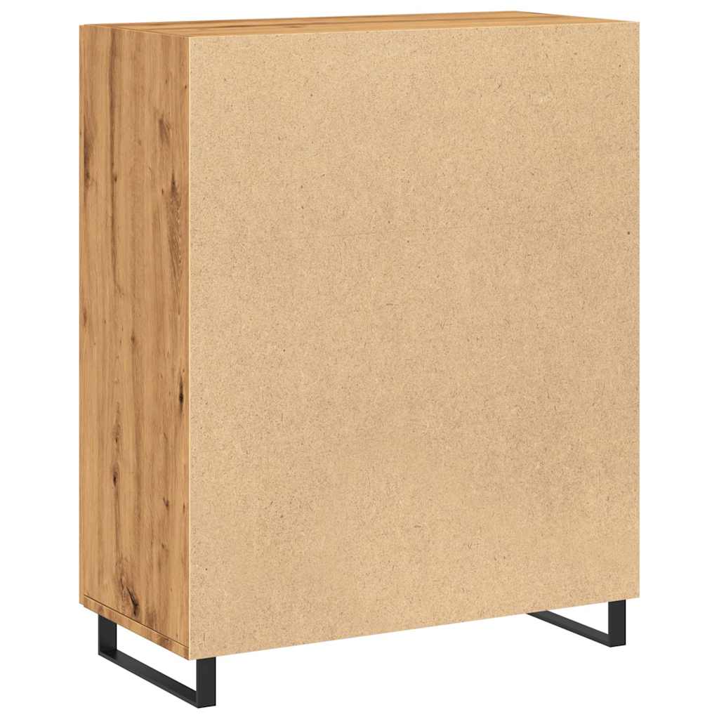 Credenza Rovere Artigianale 69,5x34x90 cm in Legno Multistrato - homemem39