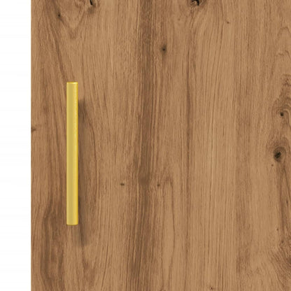 Credenza Rovere Artigianale 34,5x34x90 cm in Truciolato - homemem39