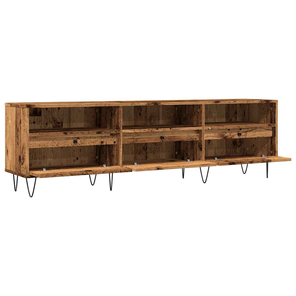 Mobile Porta TV Legno Antico 150x30x44,5 cm Legno Multistrato - homemem39
