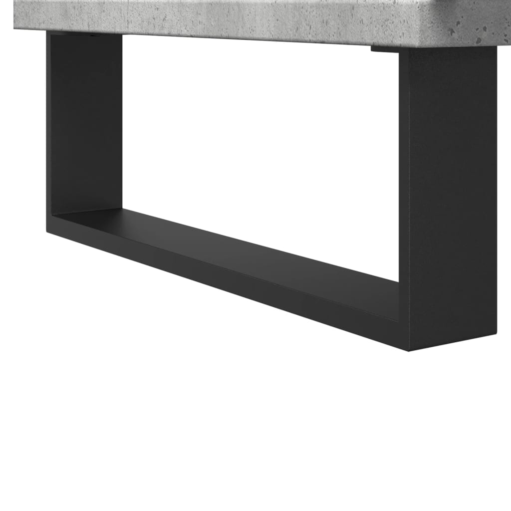 Armadietto Bagno Grigio Cemento 30x30x190 cm Legno Multistrato