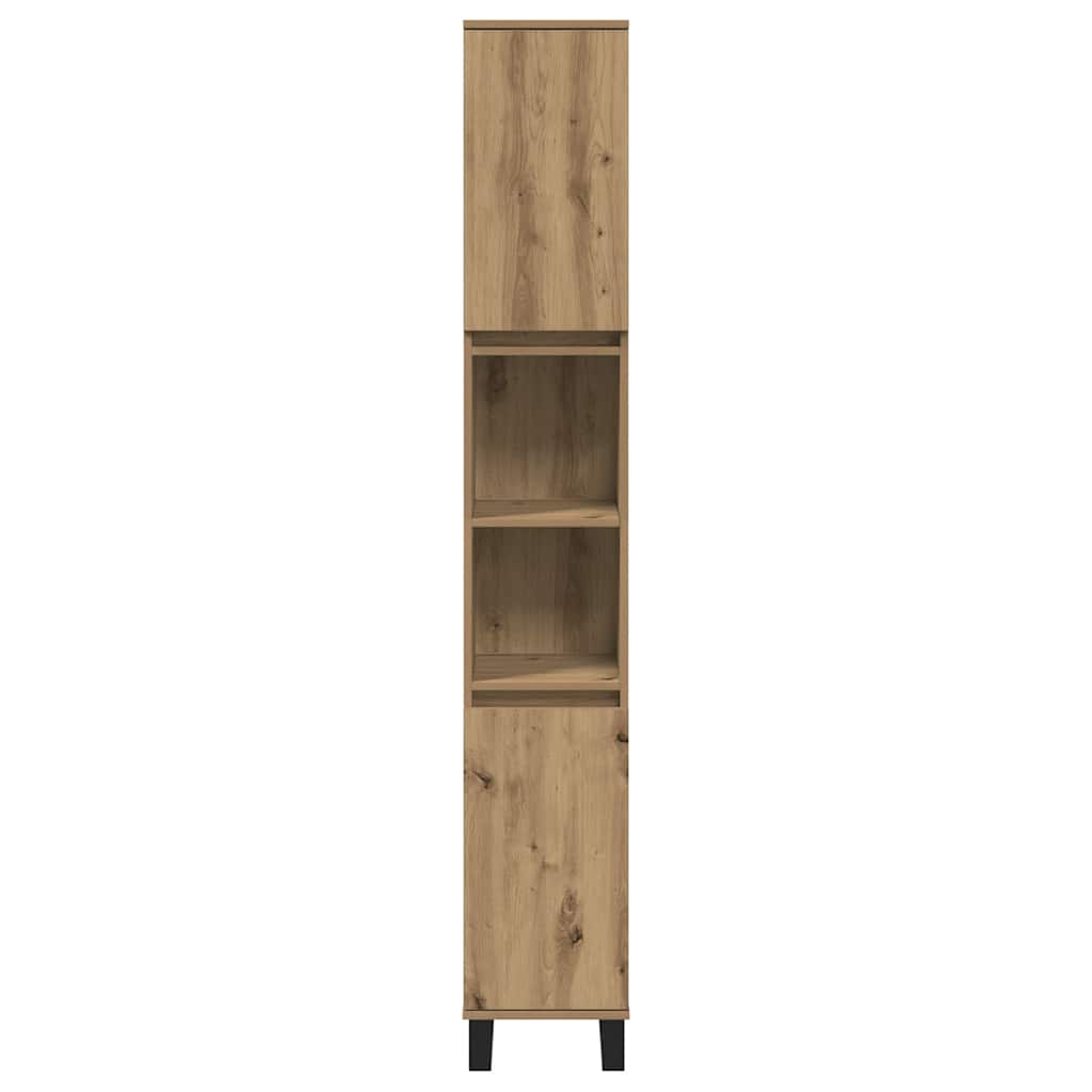 Armadietto Bagno Rovere 30x30x190 cm Legno Multistrato | homemem39