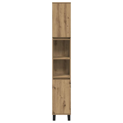 Armadietto Bagno Rovere 30x30x190 cm Legno Multistrato | homemem39