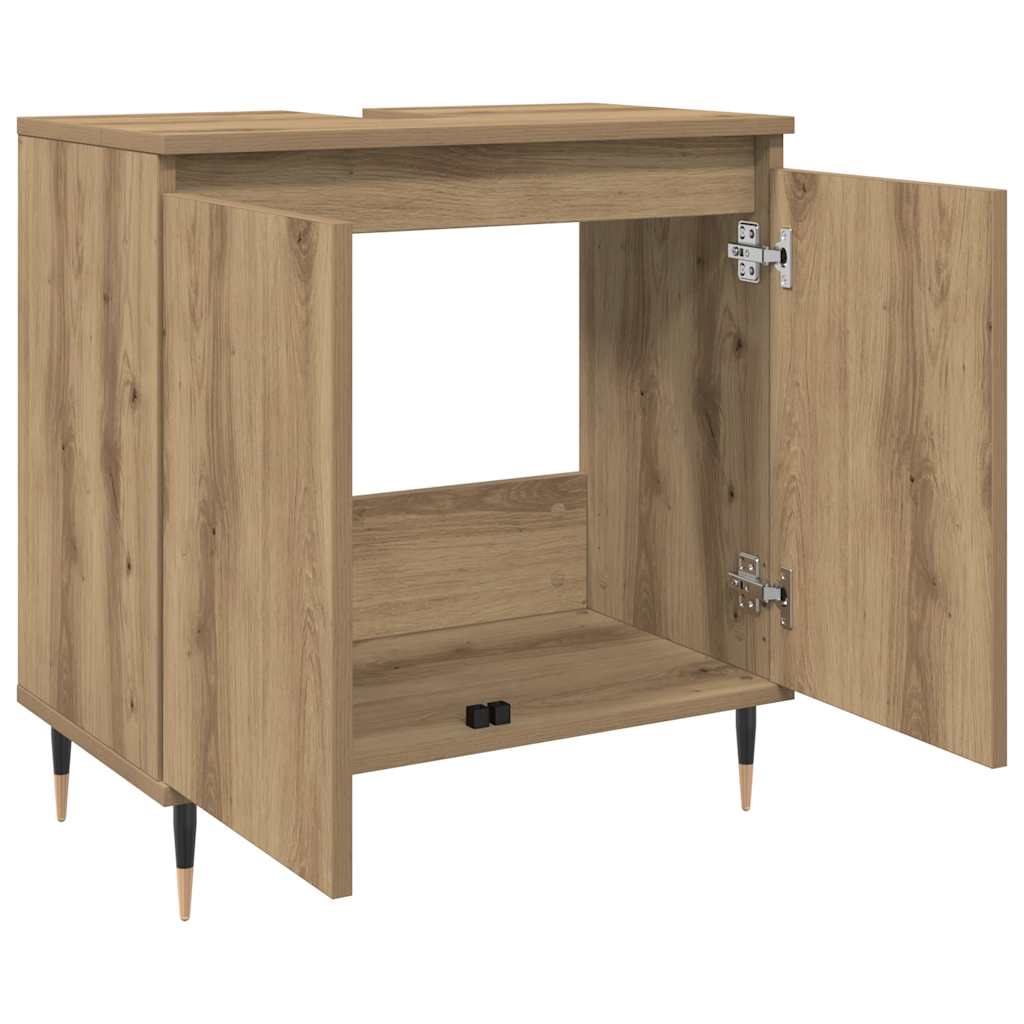 Mobile da Bagno Rovere Artigianale 58x33x60 cm in Truciolato | homemem39