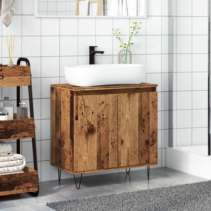 Mobile da Bagno Legno Vecchio 58x33x60 cm in Truciolato | homemem39