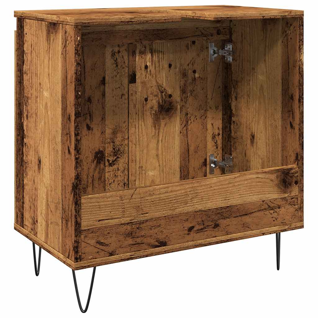 Mobile da Bagno Legno Vecchio 58x33x60 cm in Truciolato | homemem39