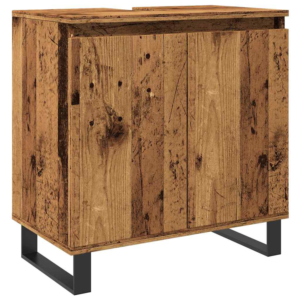 Mobile da Bagno Legno Vecchio 58x33x60 cm in Truciolato | homemem39