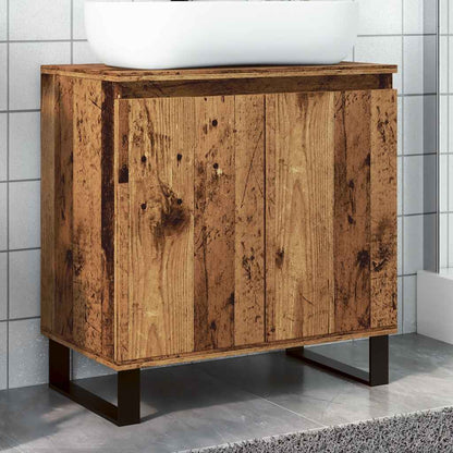Mobile da Bagno Legno Vecchio 58x33x60 cm in Truciolato | homemem39
