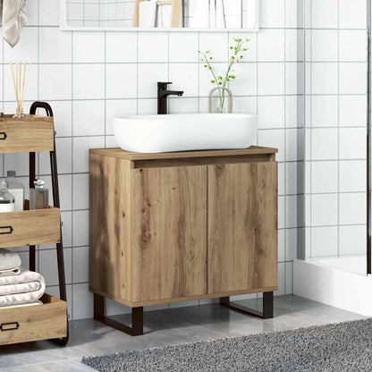 Mobile da Bagno Rovere Artigianale 58x33x60 cm in Truciolato | homemem39