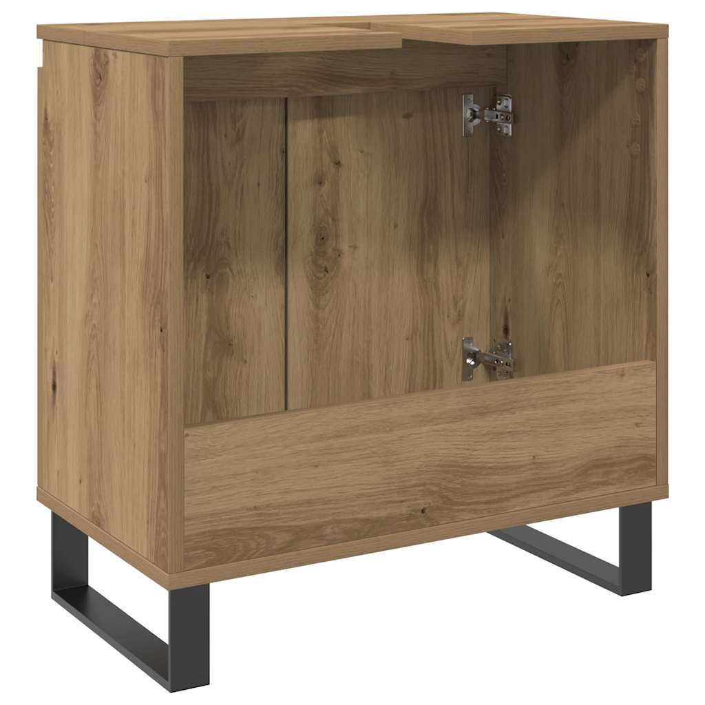 Mobile da Bagno Rovere Artigianale 58x33x60 cm in Truciolato | homemem39