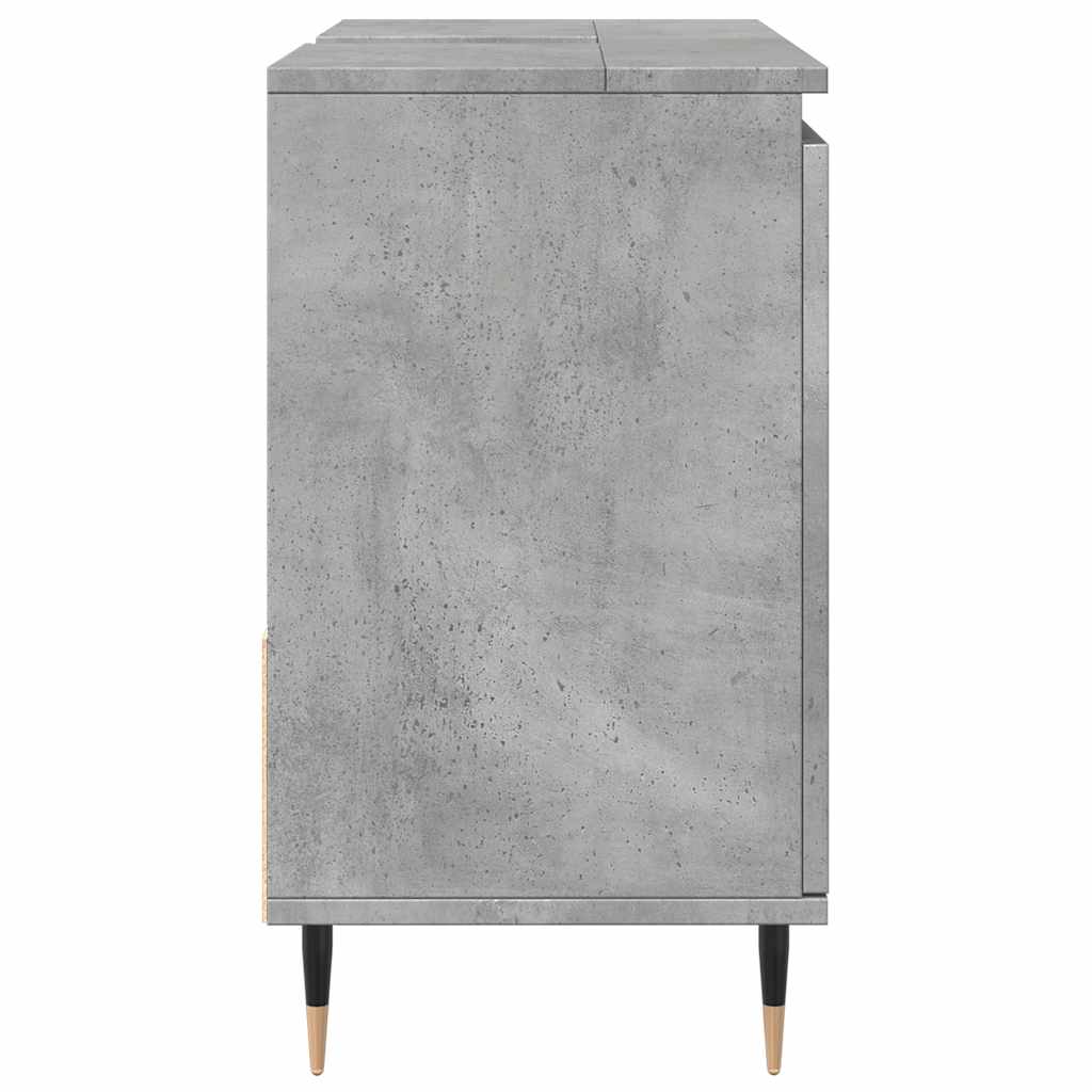 Armadietto da Bagno Grigio Cemento 65x33x60cm in Truciolato | homemem39