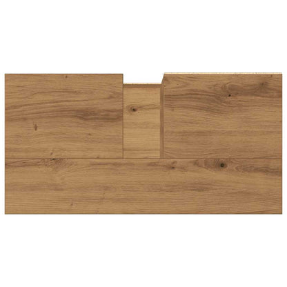 Armadietto da Bagno Rovere Artigianale 65x33x60cm in Truciolato
