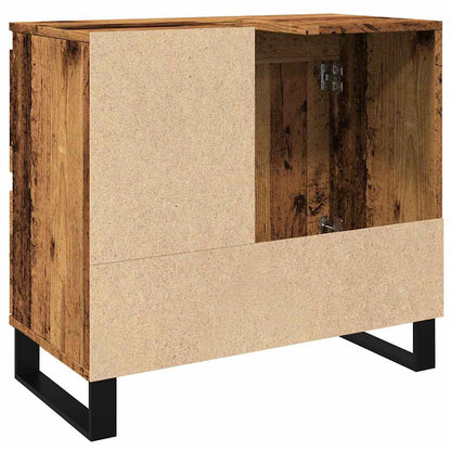 Armadietto da Bagno Legno Antico 65x33x60 cm in Truciolato | homemem39