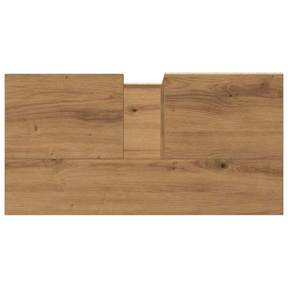 Armadietto da Bagno Rovere Artigianale 65x33x60cm in Truciolato | homemem39