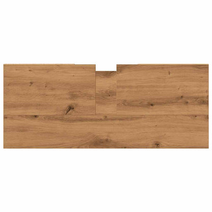Mobiletto da Bagno Rovere Artigianale 80x33x60 cm in Truciolato | homemem39