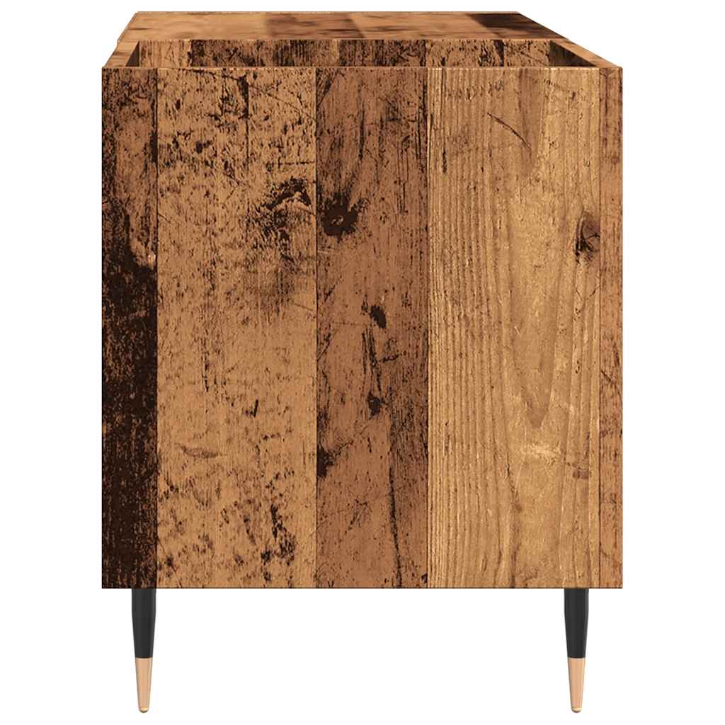 Mobile Porta Dischi Legno Antico 84,5x38x48cm Legno Multistrato - homemem39