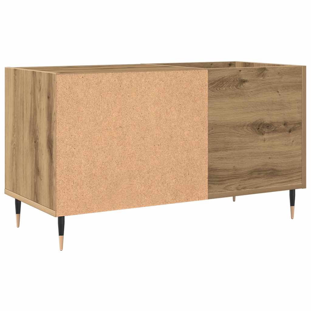 Mobile Porta Dischi Rovere Artigianale 84,5x38x48cm Multistrato | homemem39