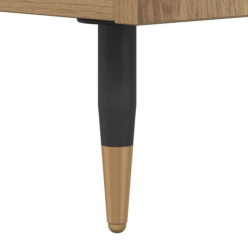 Mobile Porta Dischi Rovere Artigianale 84,5x38x48cm Multistrato | homemem39