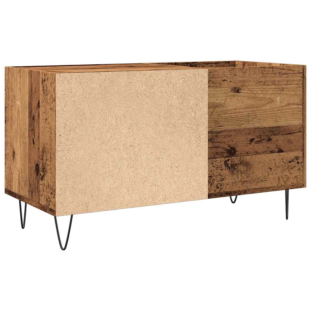 Mobile Porta Dischi Legno Antico 84,5x38x48cm Legno Multistrato | homemem39