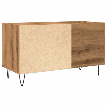 Mobile Porta Dischi Rovere Artigianale 84,5x38x48cm Multistrato - homemem39