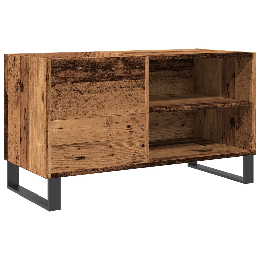 Mobile Porta Dischi Legno Antico 84,5x38x48cm Legno Multistrato - homemem39