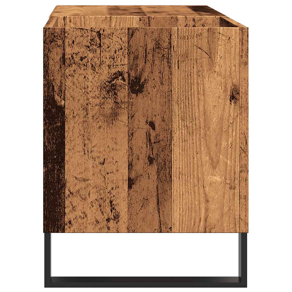 Mobile Porta Dischi Legno Antico 84,5x38x48cm Legno Multistrato | homemem39