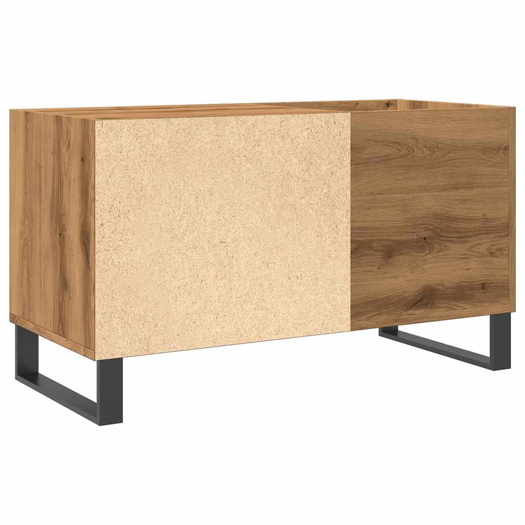 Mobile Porta Dischi Rovere Artigianale 84,5x38x48cm Multistrato - homemem39