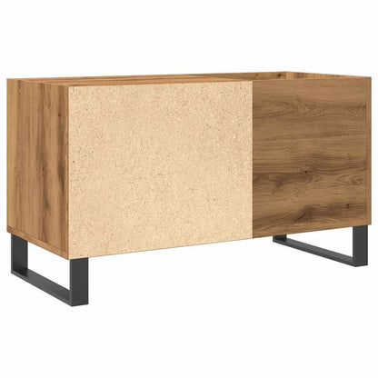 Mobile Porta Dischi Rovere Artigianale 84,5x38x48cm Multistrato - homemem39