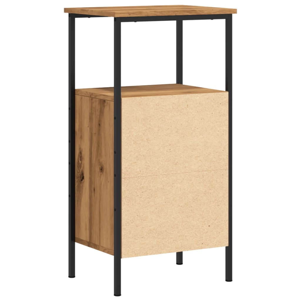 Comodino Rovere Artigianale 41x31x80 cm in Legno Multistrato - homemem39