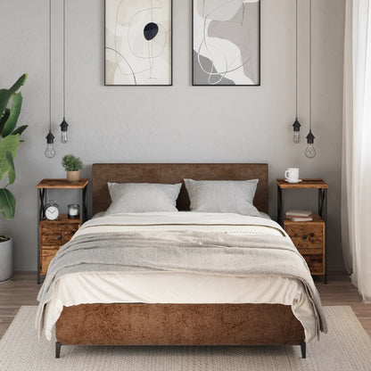 Comodini Legno Antico 2 pz 34x35,5x70 cm in Legno Multistrato | homemem39