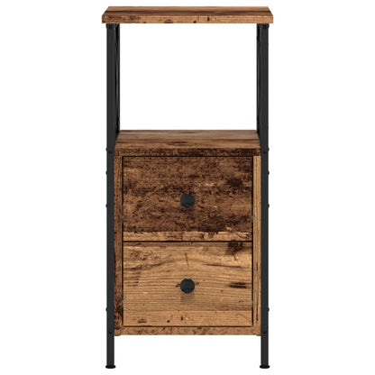 Comodini Legno Antico 2 pz 34x35,5x70 cm in Legno Multistrato | homemem39