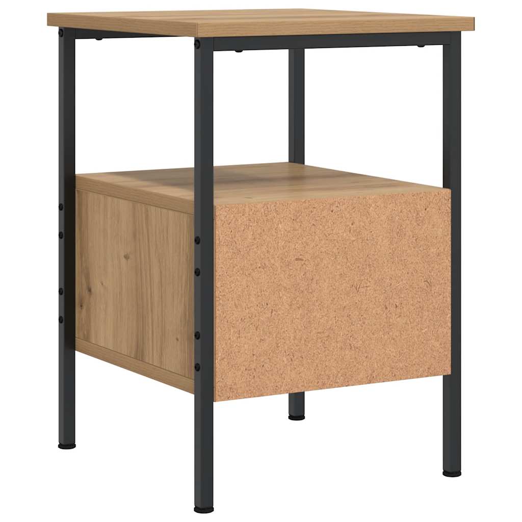 Comodino Rovere Artigianale 34x36x50 cm in Legno Multistrato - homemem39