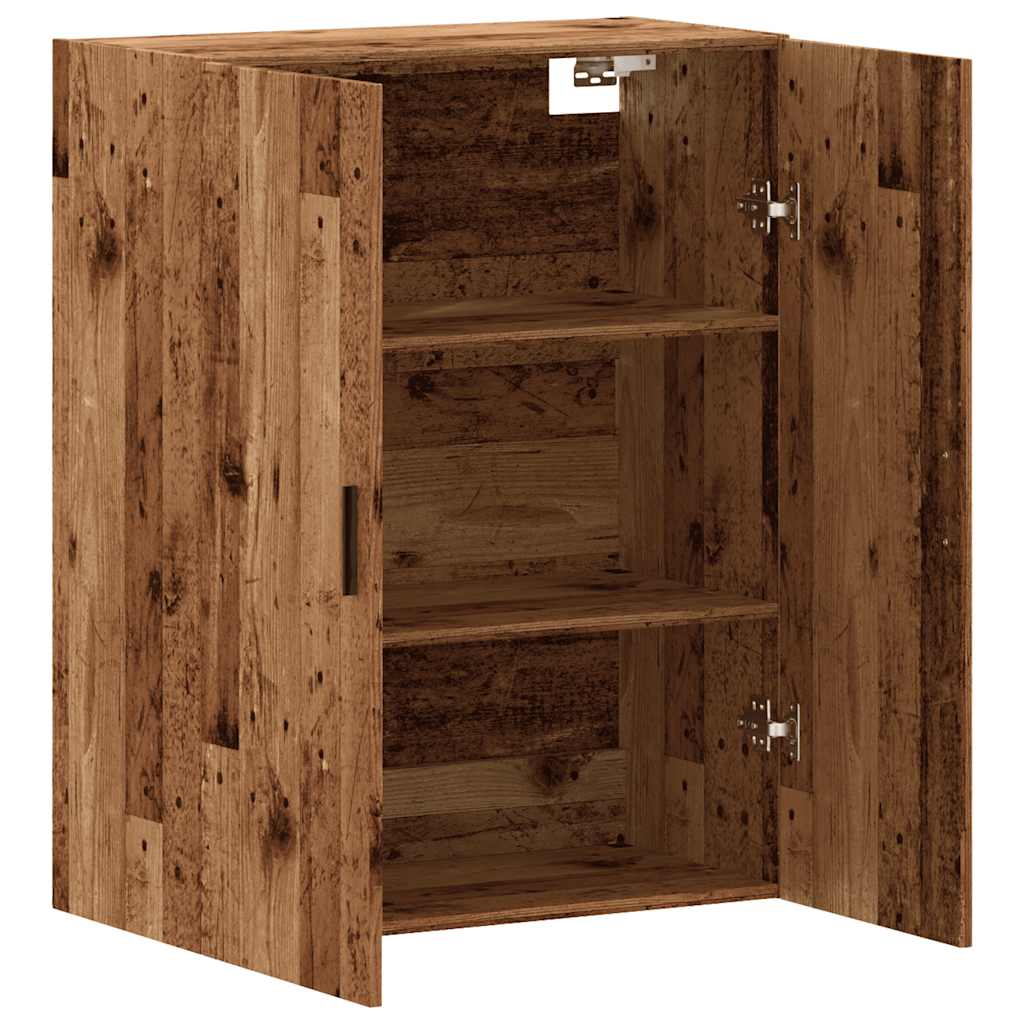 Mobile a Parete Legno Antico 69,5x34x90 cm - homemem39