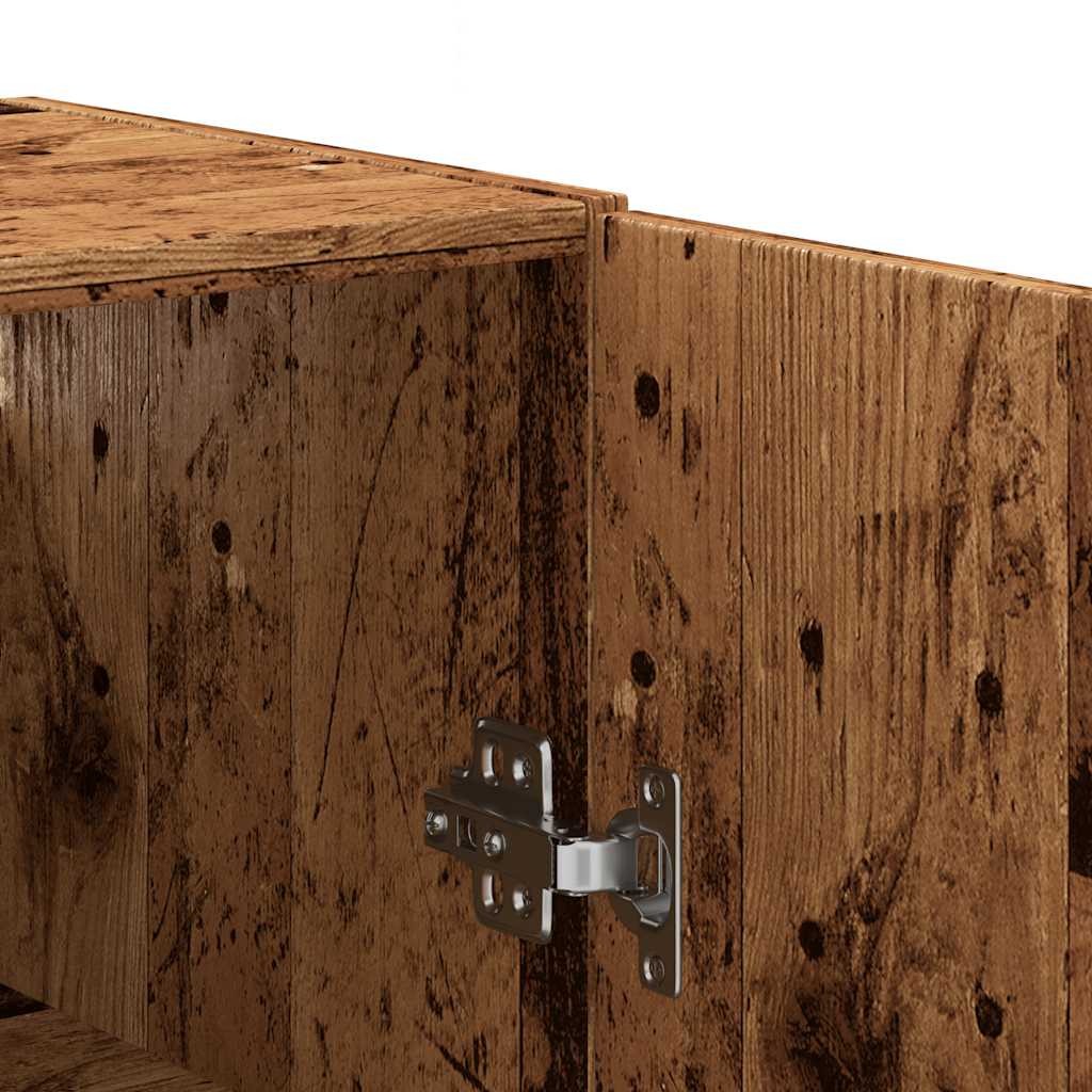 Mobile a Parete Legno Antico 69,5x34x90 cm - homemem39