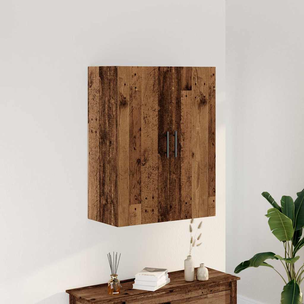 Mobile a Parete Legno Antico 69,5x34x90 cm - homemem39