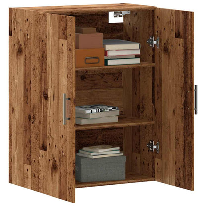 Mobile a Parete Legno Antico 69,5x34x90 cm - homemem39