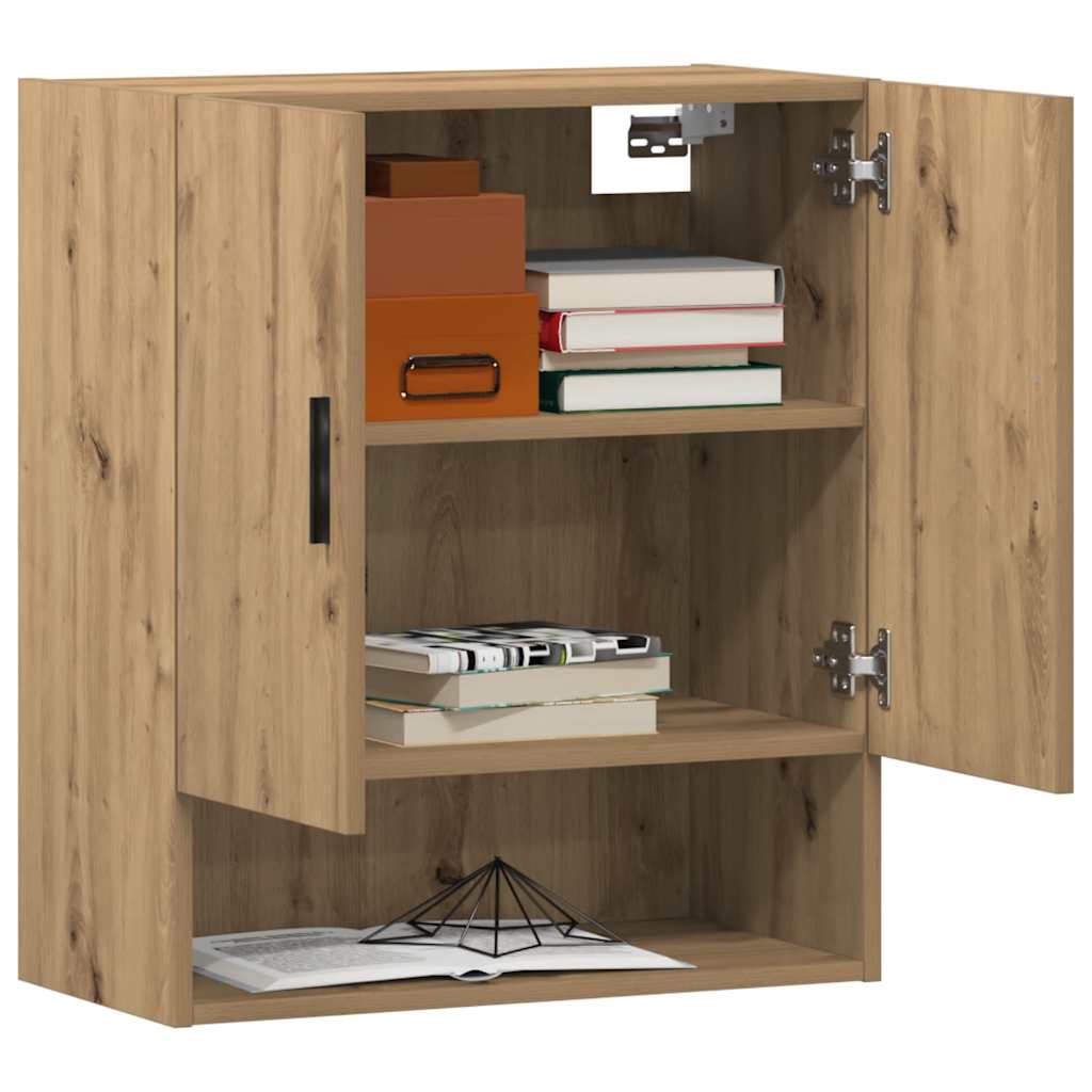 Armadietto a Muro Rovere Artigianale 60x31x70 cm in Truciolato | homemem39