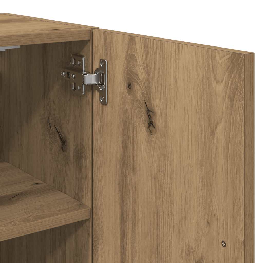 Armadietto a Muro Rovere Artigianale 60x31x70 cm in Truciolato | homemem39