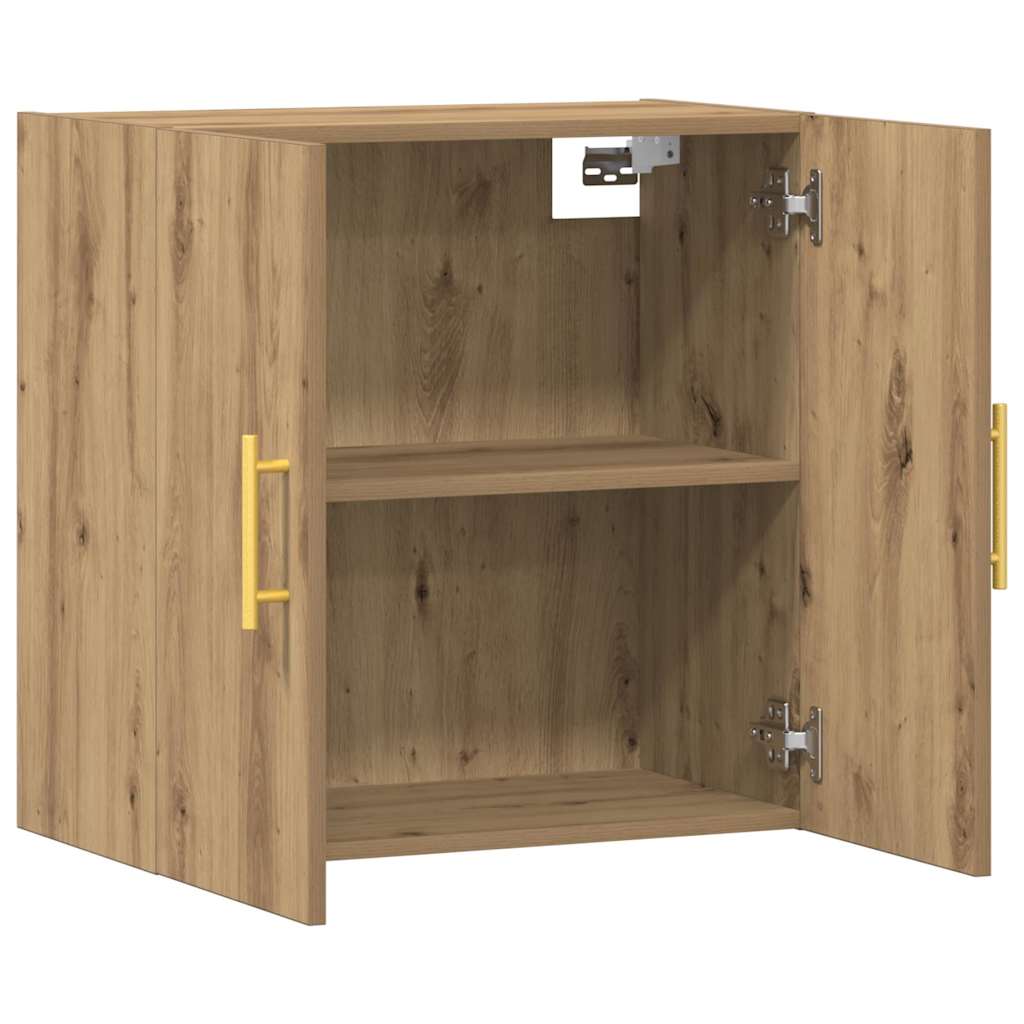 Armadietto a Muro Rovere Artigianale 60x31x60 cm in Truciolato | homemem39