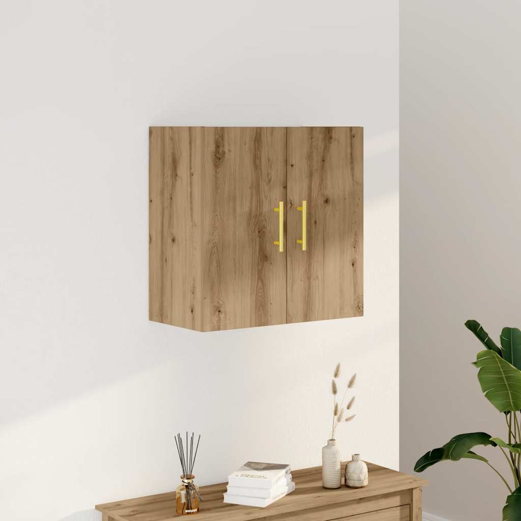 Armadietto a Muro Rovere Artigianale 60x31x60 cm in Truciolato | homemem39